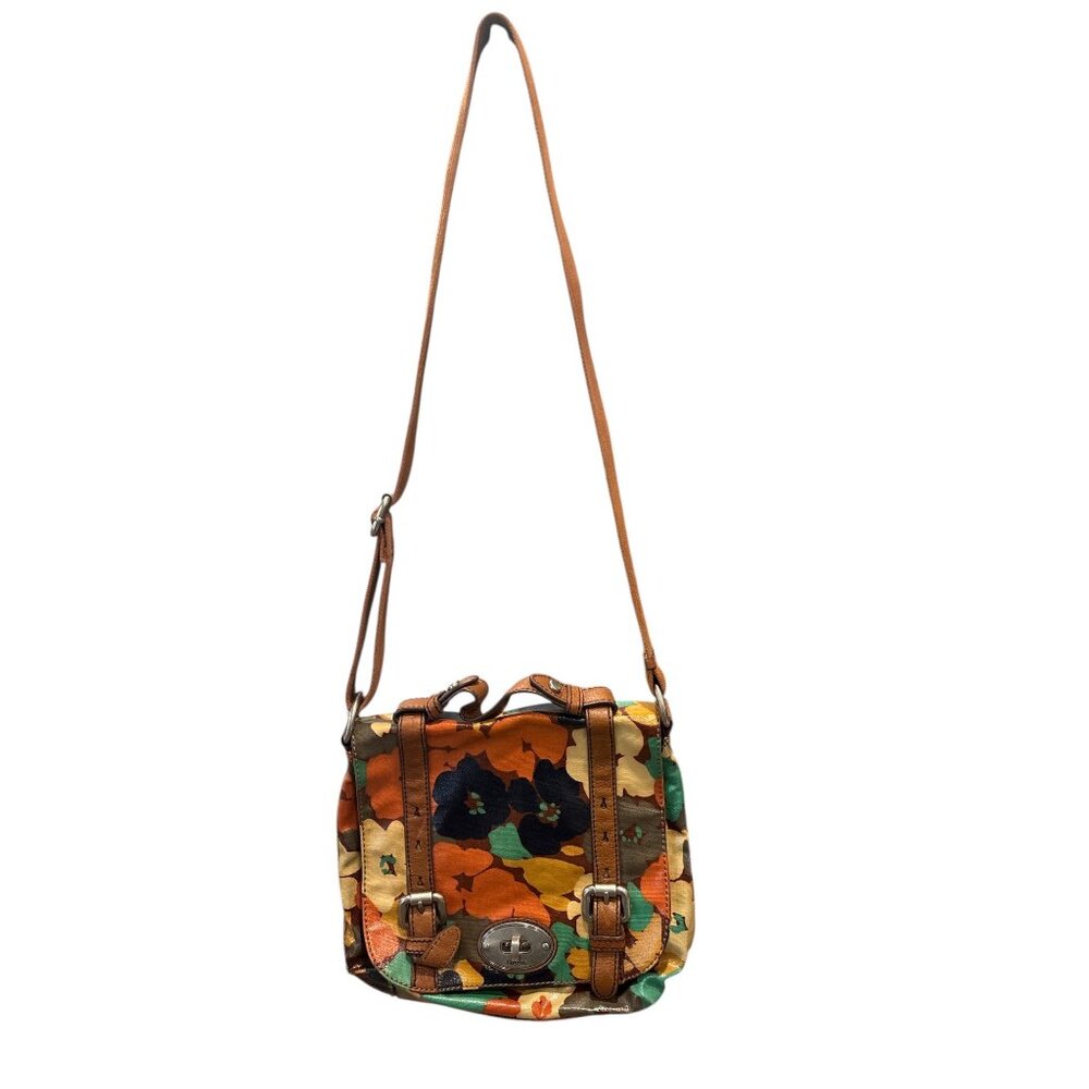 Fossil Floral Crossbody Purse | Key-Per Collection | Leather Trim - Picture 2 of 13
